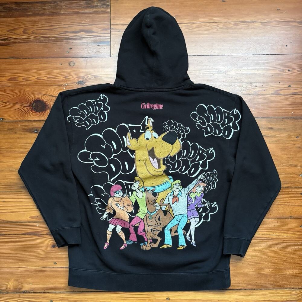 Civil Regime Scooby Doo Hoodie Men's Size XL Black Pullover RARE